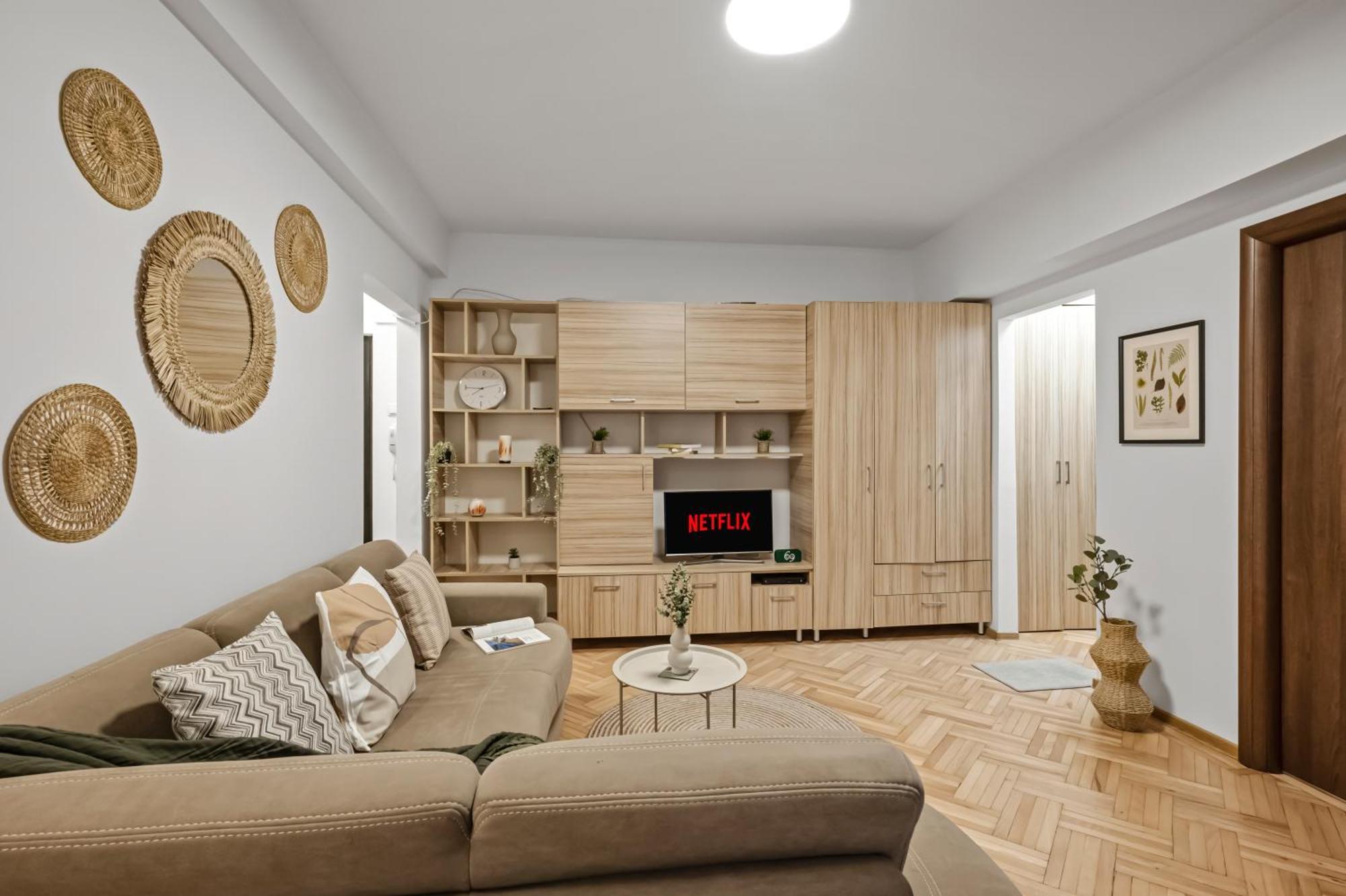 Earthy Escape - Central Apt With Balcony Bucarest Exterior foto